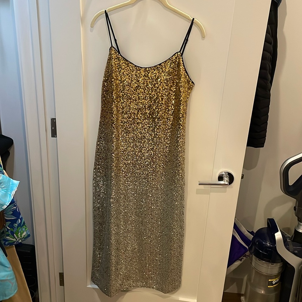 Jcrew size 2 sequin party dress midi length